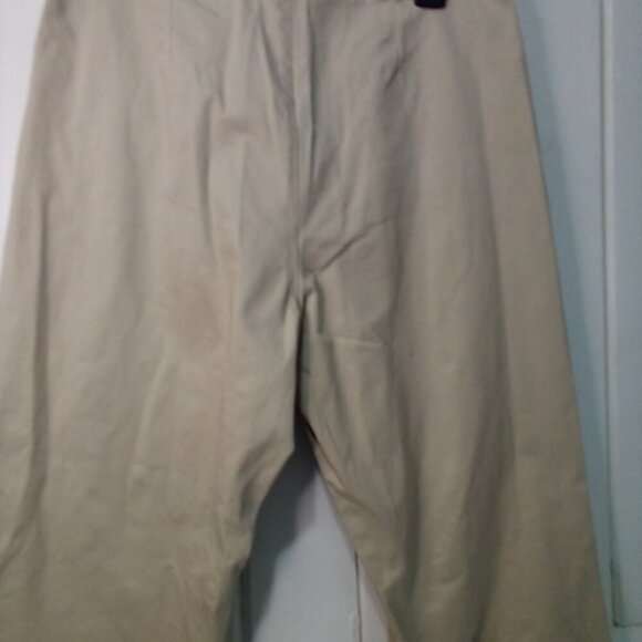 Bit & Bridle Capri Pants Women 10 High Waist Cowboy Boot Trim Tan Khaki - Picture 13 of 15